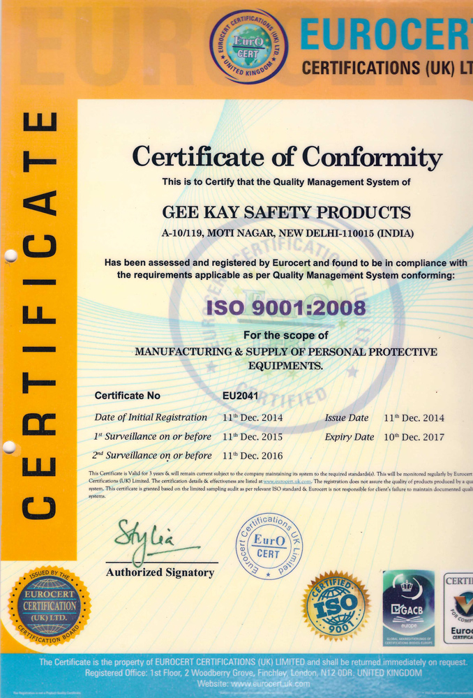 ISO Certificate